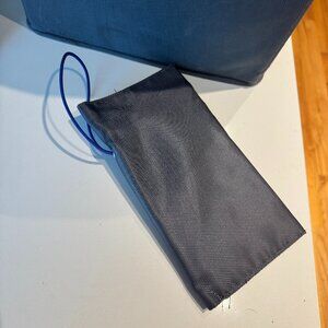 Black & Blue Fold Travel Pouch – Compact & Cute